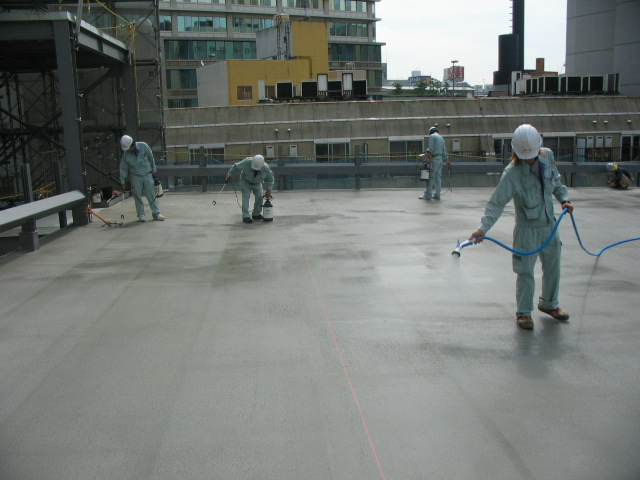 立体駐車場コンクリート面